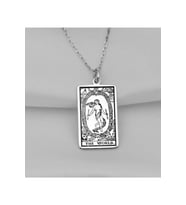 925 Ayar Gümüş Tarot (the World) Dünya Kolye (Gümüş)