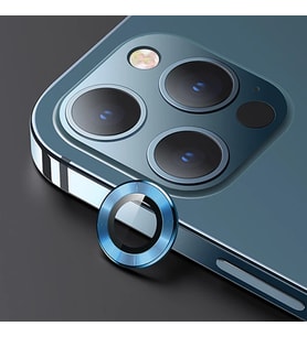 USAMS İphone 12 Pro 3D Metal Çerçeveli Kamera Lens Koruyucu-(5775) - SSSSSS2109-9050