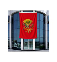 Kırmızı Osmanlı İmparatorluğu Bayrağı 140gr Premium Raşel Kumaş 400x600cm