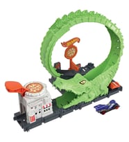 Hot Wheels Düşman Yaratıklar Oyun Seti Timsah İle Çemberde Mücadele