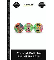 Özel Üretim Müzik Aleti Batik Desen Ritim Hediye Coconat Kalimba Batikli No:1029