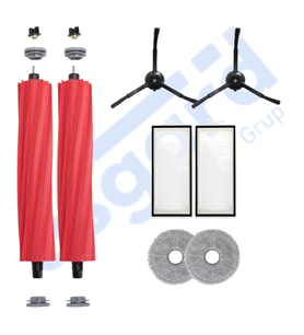 Roborock Q REVO PRO-S-MAXV Uyumlu 2 Ana Fırça 2 Yan Fırça 2 Filtre 2 Mop PKT-iasgf0000544