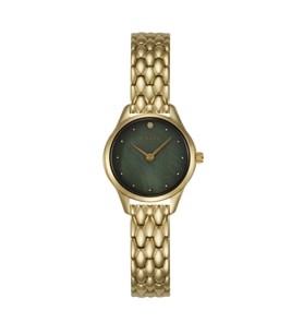 Obaku Denmark V297SXGESG Quartz Altın Rengi Yeşil Sedef Kadran Safir Cam 24 mm Kadın Kol Saati