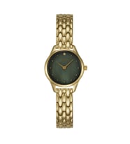Obaku Denmark V297SXGESG Quartz Altın Rengi Yeşil Sedef Kadran Safir Cam 24 mm Kadın Kol Saati