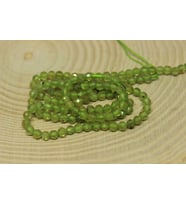 Peridot (Zebercet) Taşı YARIM Dizi 3mm (17cm uzunluğundadır)