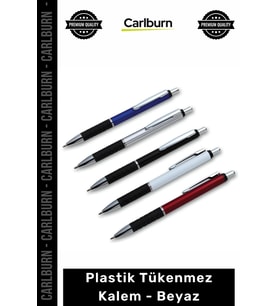 Özel Üretim Promosyon Logolu Kaliteli Kurumsal Baskılı Tasarım Hızlı Plastik Tükenmez Kalem Beyaz