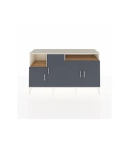 Kronos Konsol 5 Raflı 4 Kapaklı 176x59x99 Aytaşı-Antrasit/Çam