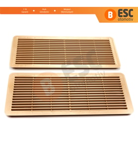 Mercedes W202 W203 W208 W209 W210 W211 W215 için 2 EA Sunroof Tavan Panjur Havalandırma Izgarası Bej
