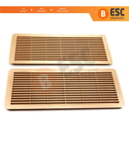 Mercedes W202 W203 W208 W209 W210 W211 W215 için 2 EA Sunroof Tavan Panjur Havalandırma Izgarası Bej