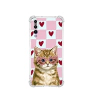 PrintiFy Huawei P20 Pro ile Uyumlu Pembe Pötikare Serisi Çapkın Mırnav Tasarımlı Uv Baskılı Köşe Korumalı Antişok Kılıf