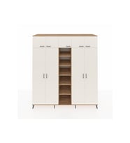 Kronos Dolap 18 Raflı 9 Kapaklı 220x59x243 Çam-Aytaşı/Çam