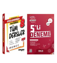 Ankara Yayıncılık 8. Sınıf Tüm Dersler Güçlendiren Soru Bankası ve Ünlü 5 li Deneme Seti 2 Kitap