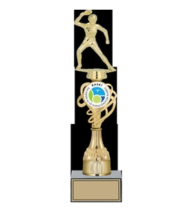 ODAK KUPA - Figürlü Kupalar - Masa Tenisi Kadın Figürlü Kupalar FG-033 C - 36 cm