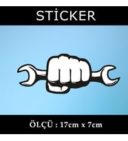 sanayi tamir etiket sticker - 2 adet çıkartma araba motosiklet kask atv tablet pc buzdolabı otomobil bilgisayar uyumlu