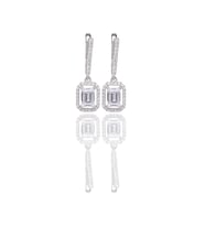 ENCİLİ SİLVER 925 Ayar Gümüş Swarovski Model Gümüş Küpe