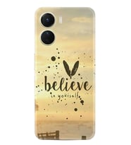 Vivo Y16 Kılıf Resimli Desenli Baskılı Silikon Belive in Yourself 1316