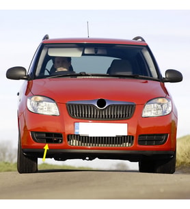 Skoda Fabia 2 Makyajsız 2007-2010 Ön Tampon Sağ Kapak Sissiz 5J0807368