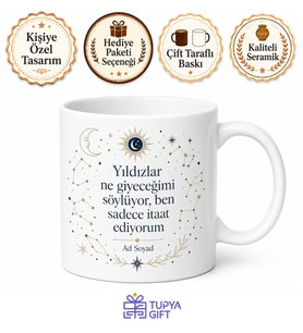 Burç Yorumuna Göre Kıyafet Seçenlere Astroloji Delisi Kupa Bardak Hediye