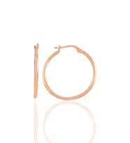 Söğütlü Silver Gümüş rose 29 mm şarnel halka küpe
