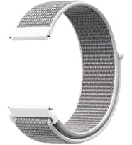 Huawei Watch GT3 42mm için Hasırlı Kordon Woven Sport Loop Beyaz [Watch GT3 42mm ile Uyumlu Kordon - Beyaz]