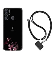 Tecno Pova Neo Kılıf Silikon Boyun Askılı İpli Desenli Silikon Love 1629