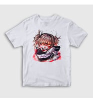 Presmono Unisex Çocuk Beyaz Himiko Toga V2 Anime My Hero Academia T-Shirt 359537tt