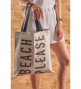 Beach Please Desen Baskılı Plaj Çantası