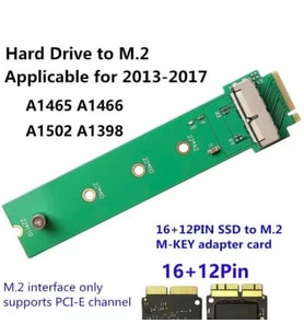 MACBOOK SSD TO M.2 NVME ADAPTÖR KARTI (2013-2017 MODELLER İÇİN)