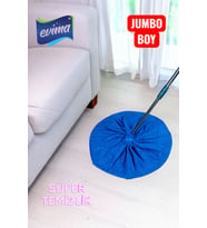 Jumbo Boy Mikrofiber Kumaş Mop Yedek Uç, Güçlü Temizlik İçin