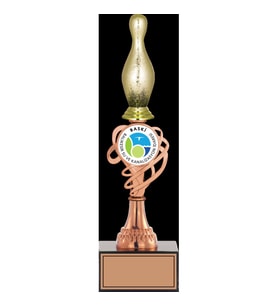 ODAK KUPA - Figürlü Kupalar - Bowling / Pin Figürlü Kupalar FG-034 C - 34 cm