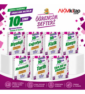 Murat Eğitim Yayınları 10.Sınıf Öğrencim Defteri Seti 7 Kitap