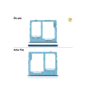 Samsung Galaxy A32 5G Sim İç Yuvası Çiftli ile Uyumlu Mavi Çiftli sim yuvası ikili sim tepsisi çiftli sim aparatı dual sim çekmecesi