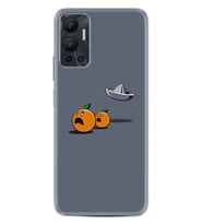 Infınix Hot 12 Kılıf Resimli Desenli Baskılı Silikon Orange Escape 1374