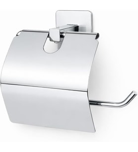 Banyo Kare Krom Yapışkanlı Kapaklı Tuvalet Kağıtlığı Wc Kağıtlık Tuvalet Kağıdı Askısı