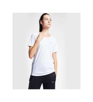 Lescon 24S-2204-24B Kadın Kısa Kollu T-shirt - Beyaz (Beyaz)