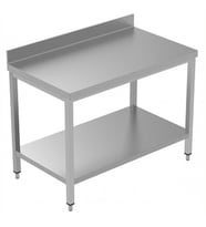 Electrolux Professional Sırtlı Çalışma Tezgahı, Taban Raflı - 1300 Mm, Plus LSGTG1310E