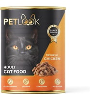 Konserve Kedi Maması Yetişkin Tavuk Etli, Kıyılmış Etli, Pate 400 GR Yaş Mama Düşük Tahıllı