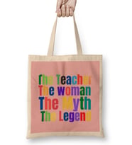 Teacher Gift Learning Inspire-Science Student School Inspirational KIDS WOMEN Men Bez Çanta Uzun Saplı