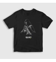 Presmono Unisex Çocuk Siyah Mobile Call Of Duty T-Shirt 27061tt