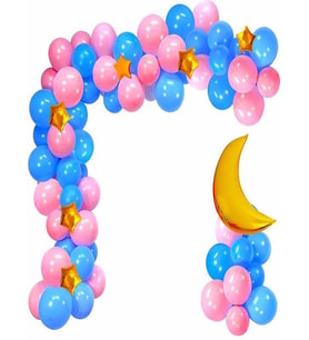 Zincir Balon Seti Pembe-mavi