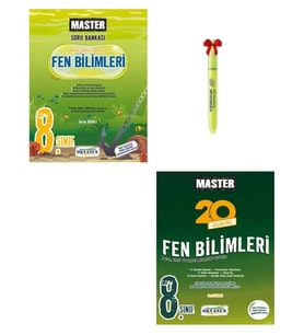 LGS 8.Sınıf Master Fen Soru Bankası ve Master Fen Deneme