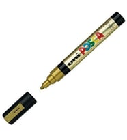 UNİ POSCA SU BAZLI POSTER MARKER 1.8-2.5 ALTIN PC-5M