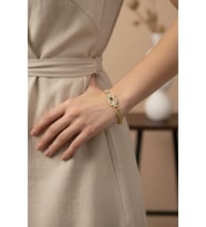 STİL İNCİSİ/XUPING JEWELRY VİNTA ZİRKON TAŞLI BİLEKLİK (Altın Rengi)