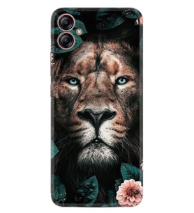 Samsung Galaxy A04E Kılıf Resimli Desenli Baskılı Silikon Leon Flowers 1307