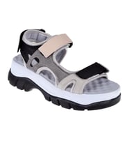 Pullman Cırtlı Comfort Kadın Sandalet SMS-4740   SİYAH MULTİ