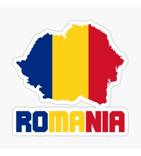 Romanya çıkartması Araba Sticker Etiket yapıştırması 19CM