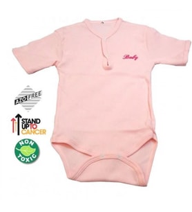 Sema Baby Yarım Kol Kaşkorse Badi (Body) - Pembe 18-24 Ay