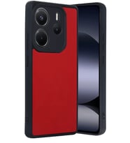 Redmi Note 14 4G Kılıf Aras Deri Kapak - Kırmızı