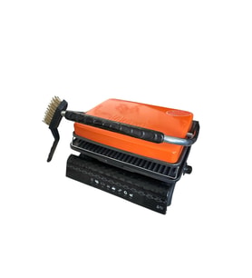 Ultra Plus Organik Demirdöküm Izgara& Tost Makinası Turuncu Izgara aparatlı ,fırçalı,yağdanlık