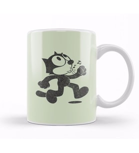 Felix The Cat Retro Faded Design Kupa Bardak Porselen
